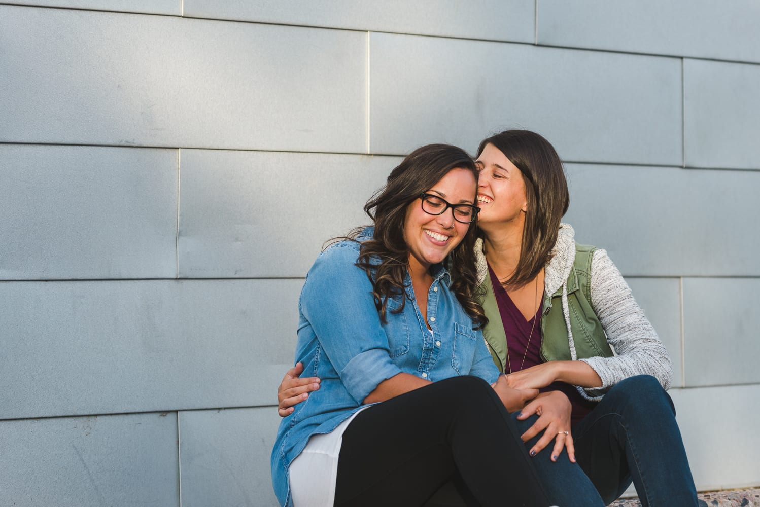 Colorful RiNo Engagement Photography | RiNo Denver | From the Hip Photo