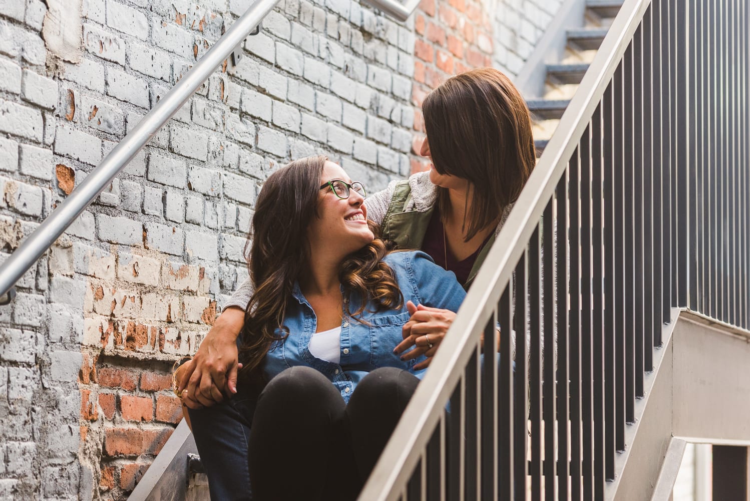 Colorful RiNo Engagement Photography | RiNo Denver | From the Hip Photo