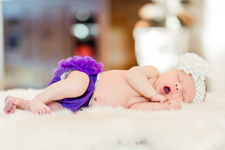 Precious newborn baby details captured by Denver newborn photographer