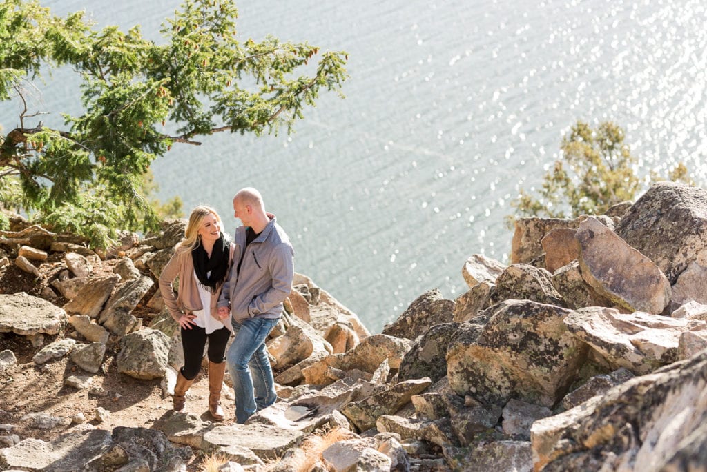 Sapphire Point engagement photography in Dillon Colorado by From the Hip Photo