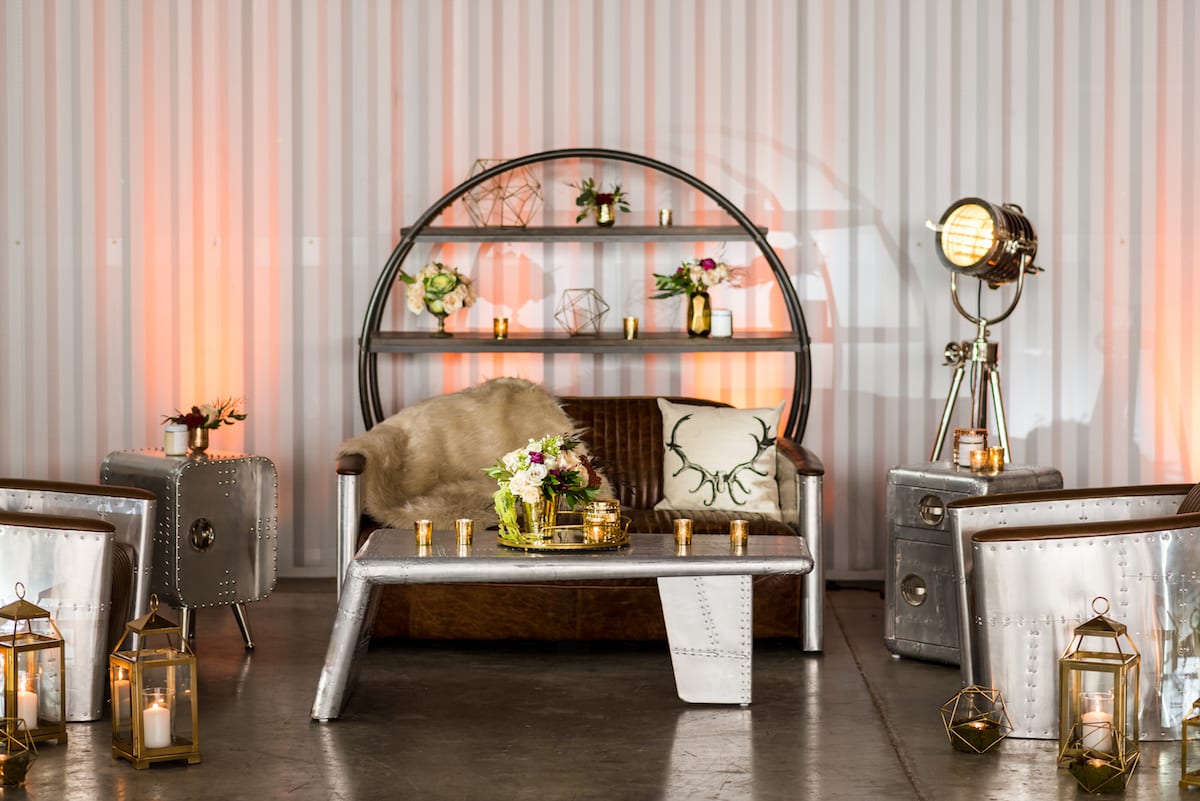 Urban styled room at The Hangar at Stanley in Aurora, CO