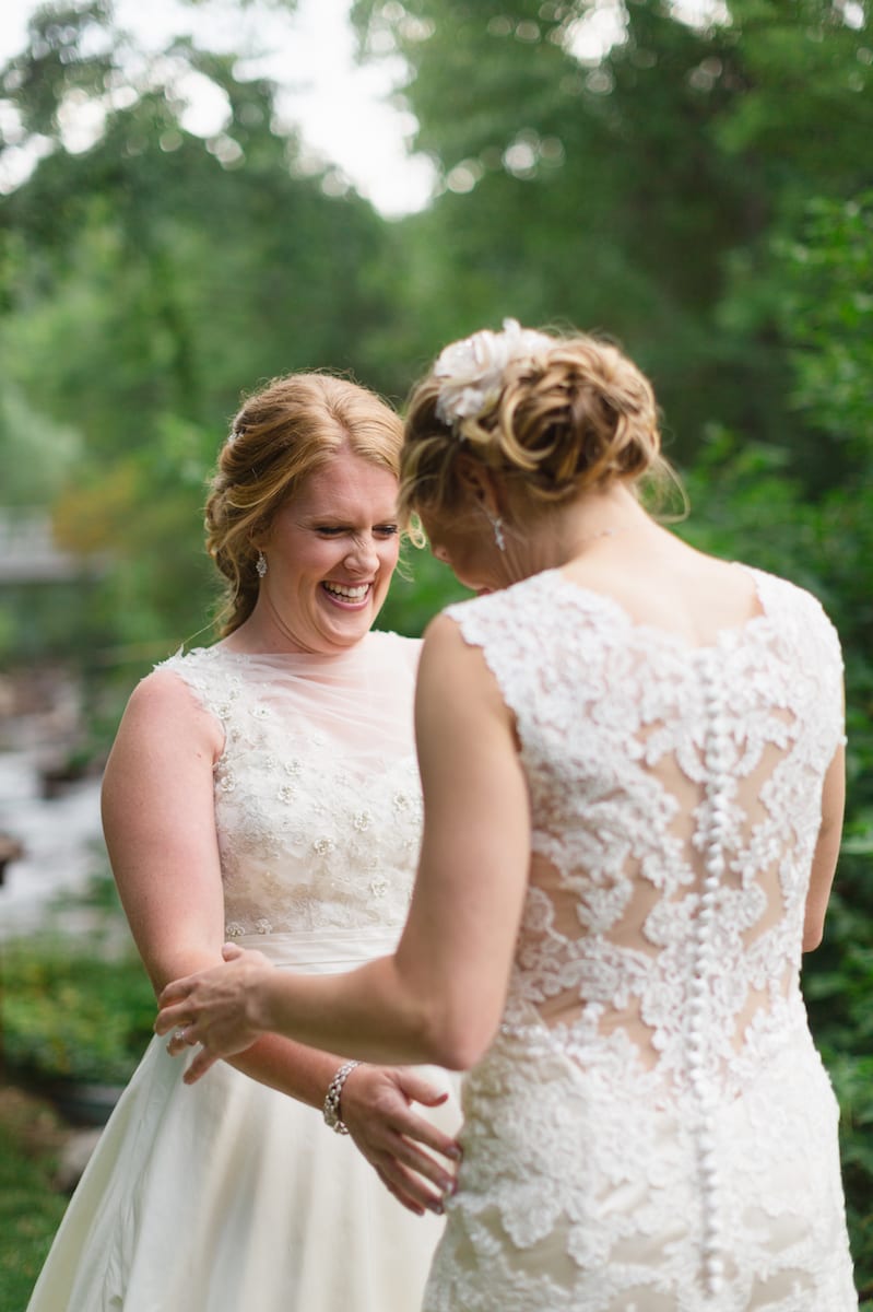 Two Brides In Lace | Wedding Photography | Wedgwood On Boulder Creek | From The Hip Photo