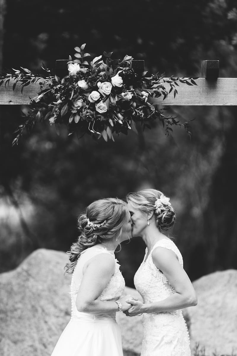 Two Brides In Lace | Wedding Photography | Wedgwood On Boulder Creek | From The Hip Photo