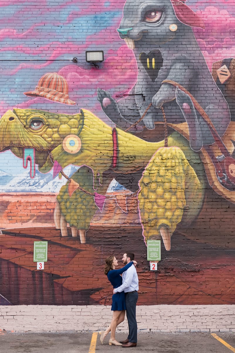 Denver Ri-No Engagement portrait