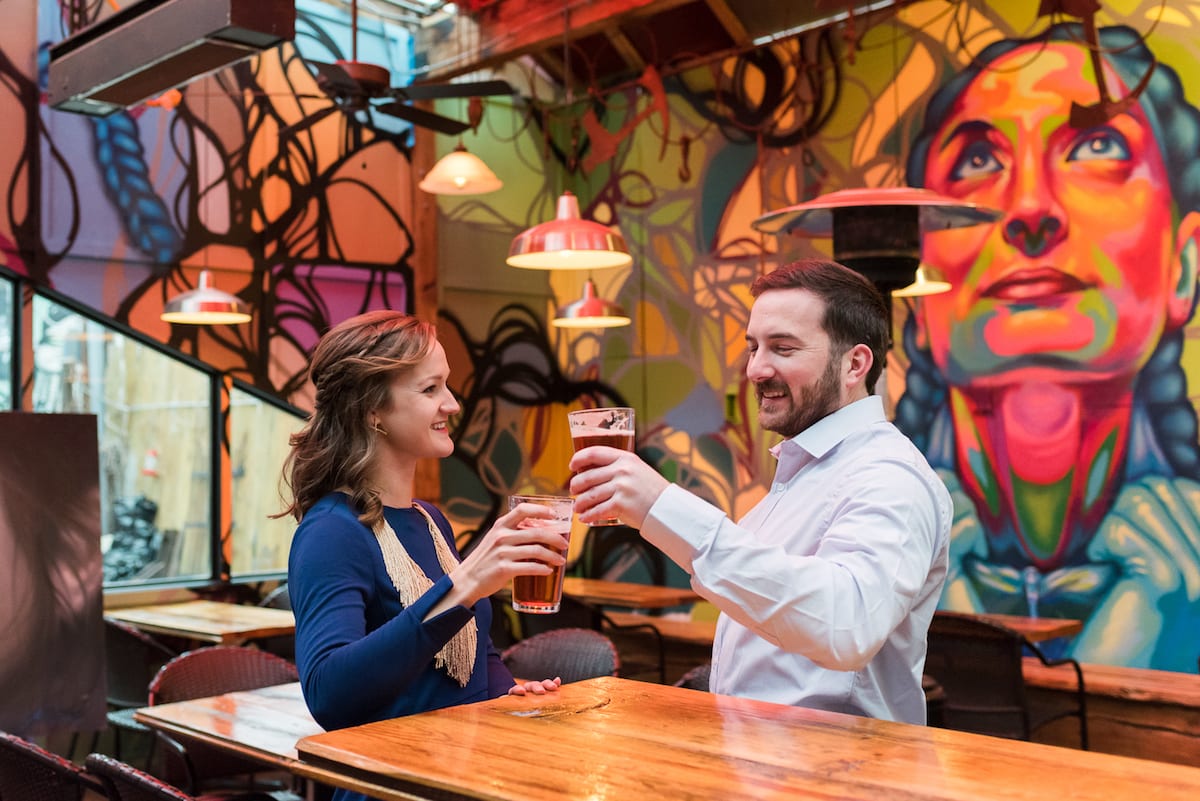 Denver Ri-No Engagement portrait