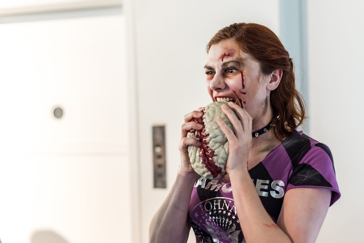 Zombie Eating Brain I Event Photography I Warm Cookies of the Revolution I From the Hip Photo 