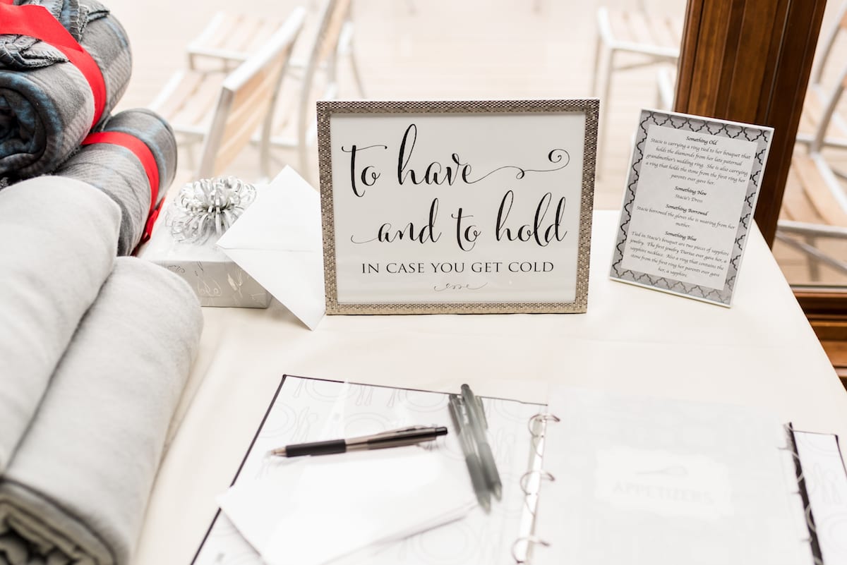 Lettering at guest sign in