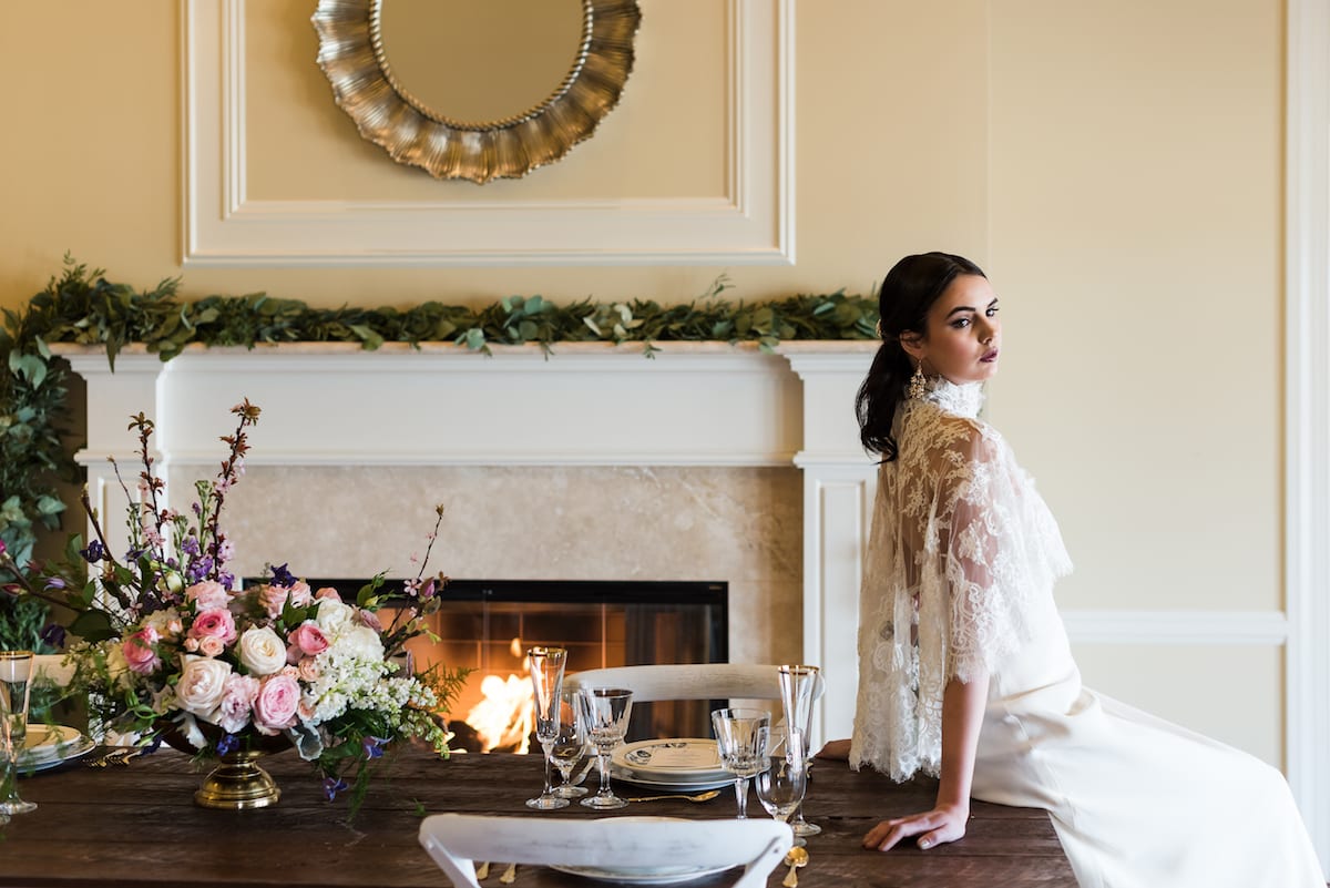 Bride and Wedding Table | Wedding Photography | Flying Horse Ranch | From The Hip Photo