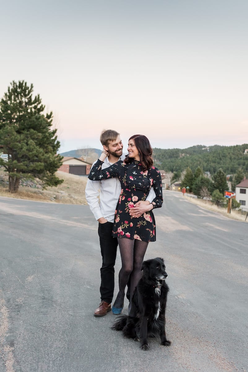 A Cozy Home Engagement | Engagement Photography | Evergreen | From the Hip Photo