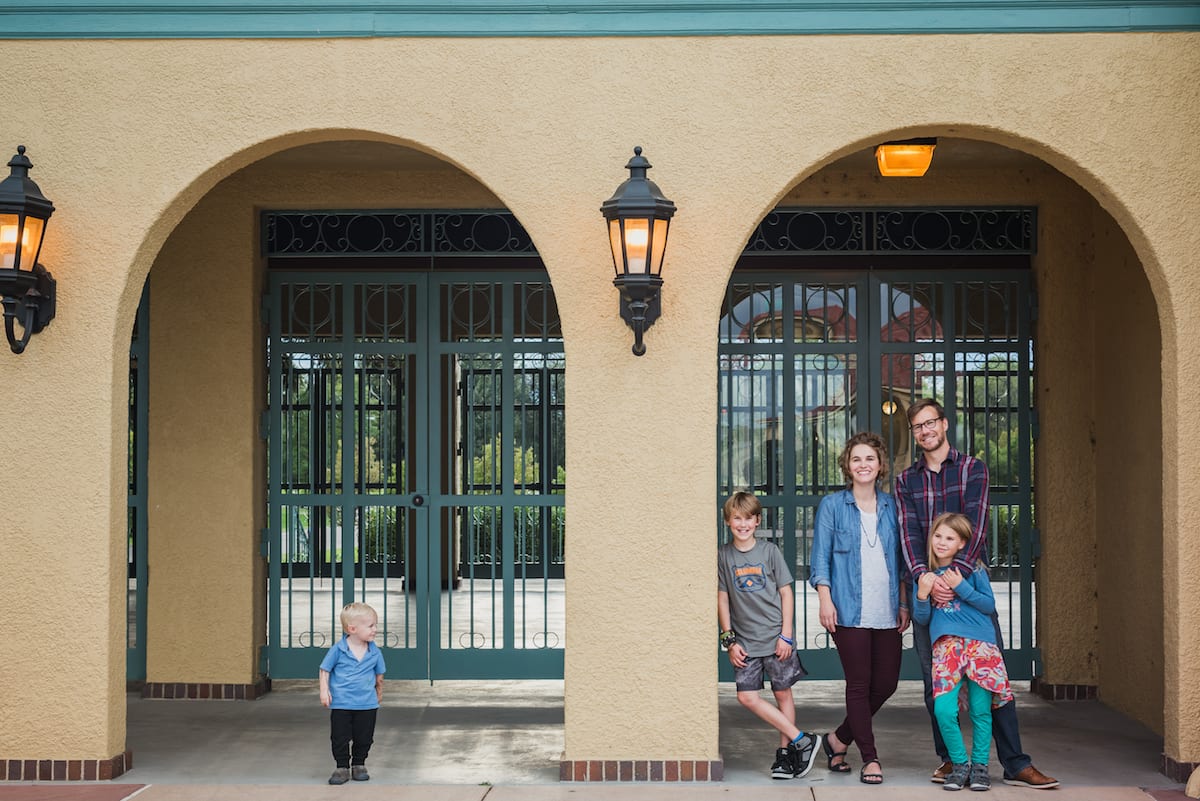 Family poses at Civic Center Park | Family Photography | From the Hip Photo