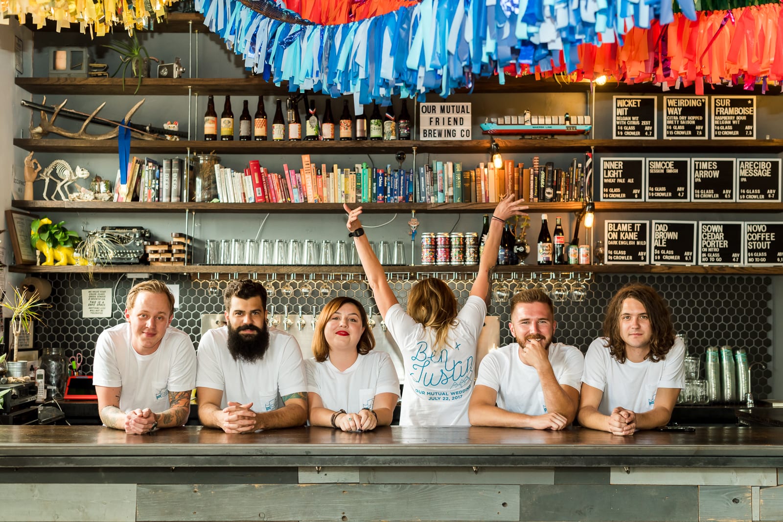 love story | Wedding Photography | Our Mutual Friend Brewing Co. | From the Hip Photo