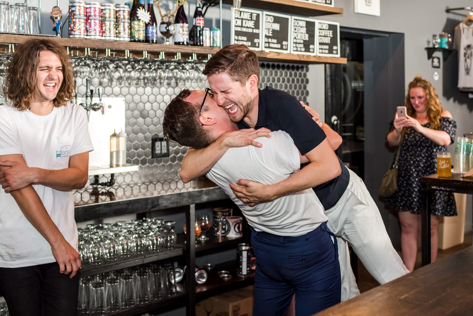 love story | Wedding Photography | Our Mutual Friend Brewing Co. | From the Hip Photo