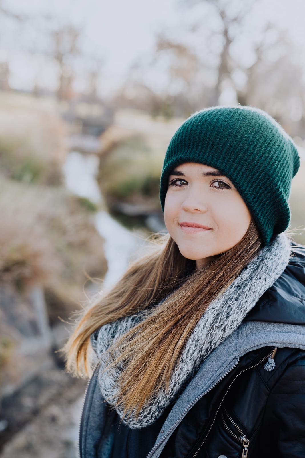 Vertical format senior portrait pose ideas Colorado fashion photography