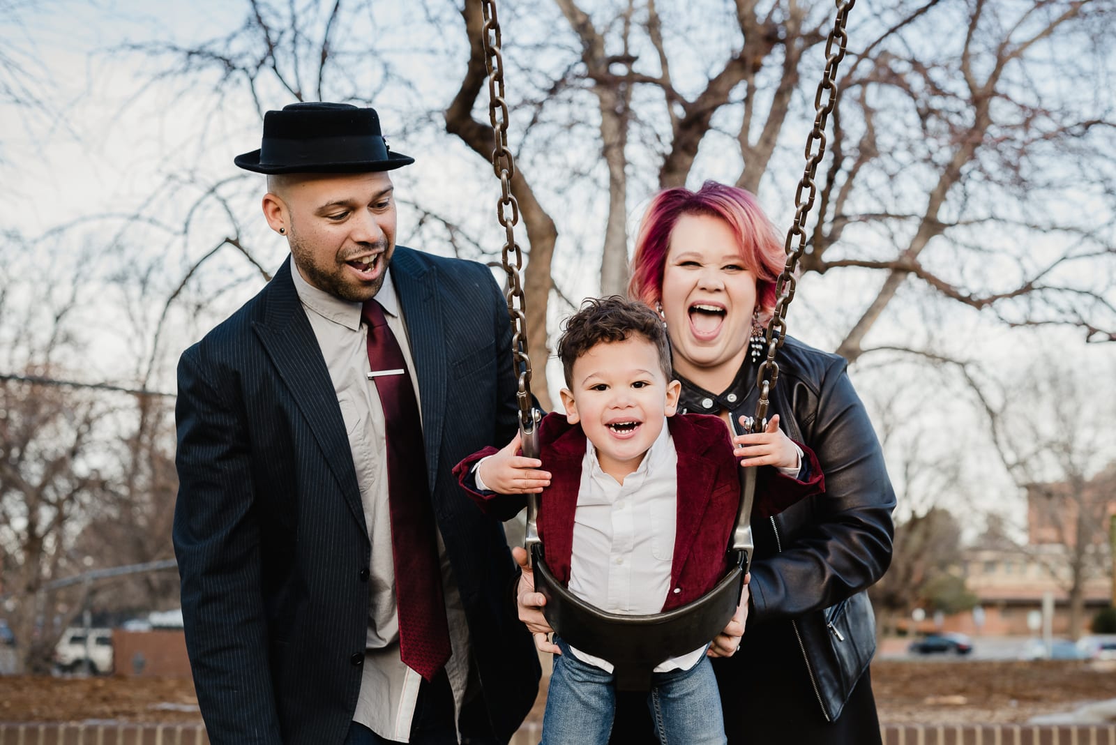 Fun Family Photo | Family Photos | Scott Carpenter Park | From the Hip Photo