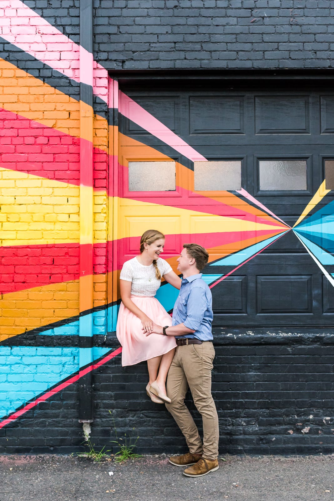 Laura & Shon A RiNo Engagement| Engagement| RiNo Art District| From the Hip Photo