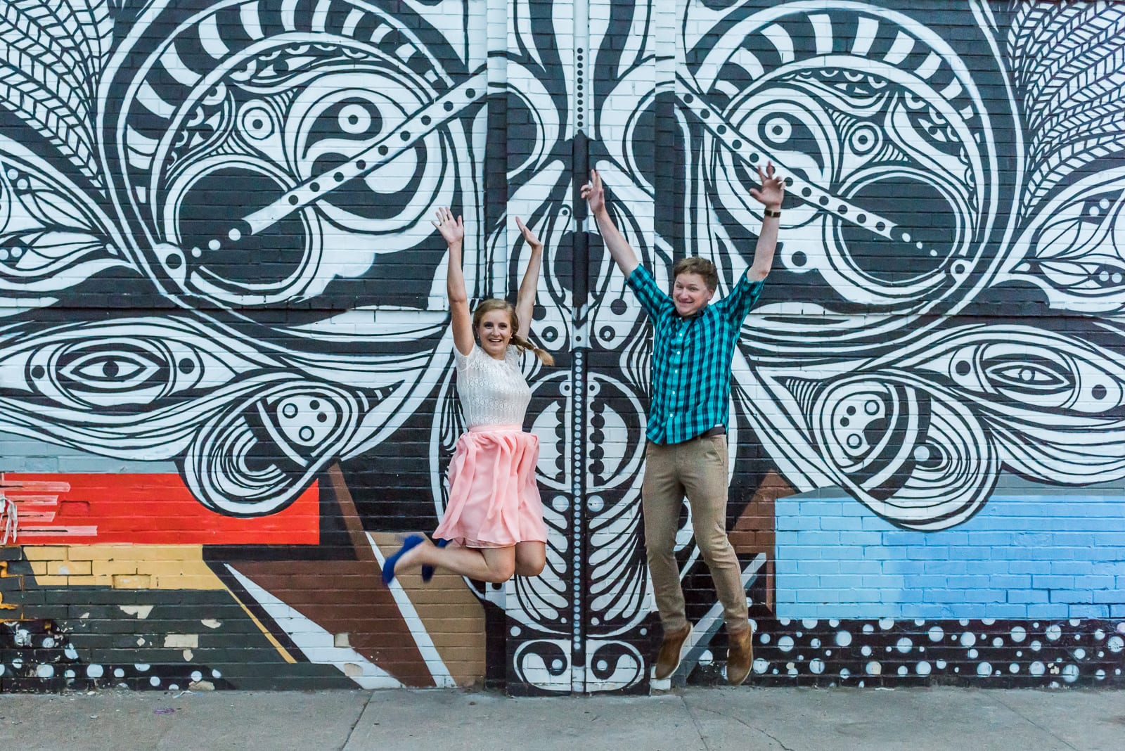 Laura & Shon A RiNo Engagement| Engagement| RiNo Art District| From the Hip Photo