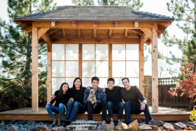 Annie & Adam | A Backyard Family Photo Session