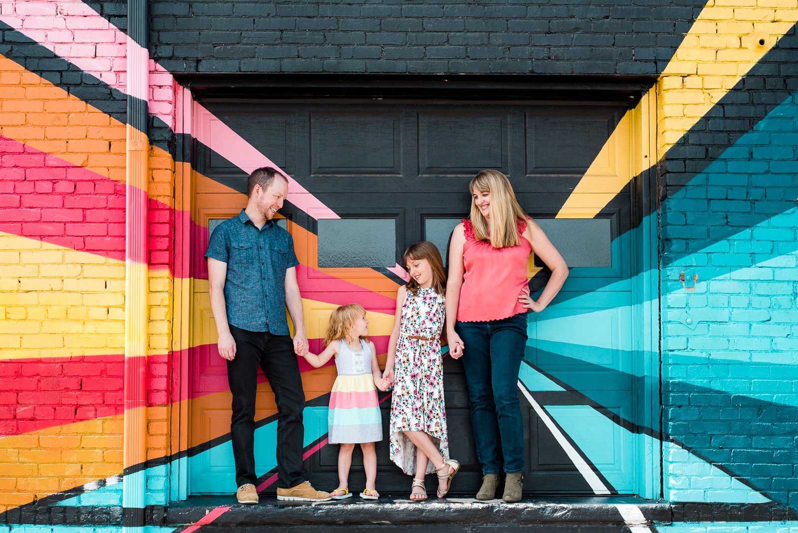 Colorful Personality of RiNo | Hailey & Kevin Family Shoot