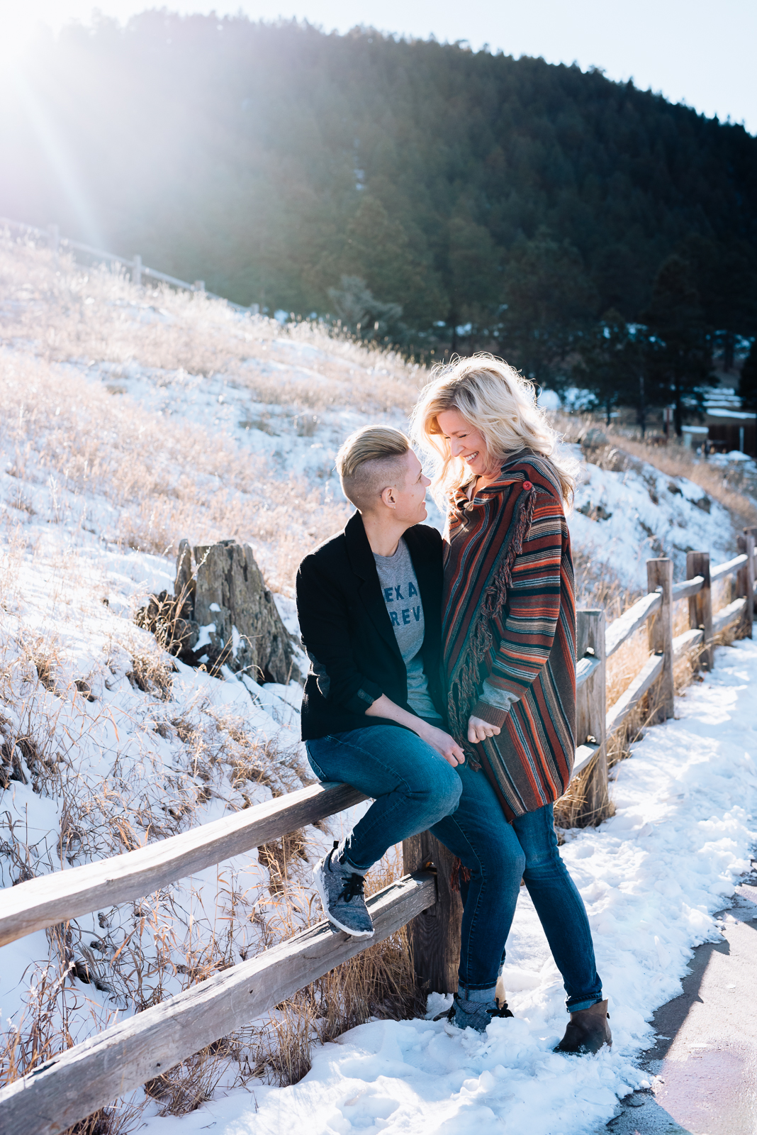 Lisa & Jen | An Evergreen Lake Engagement