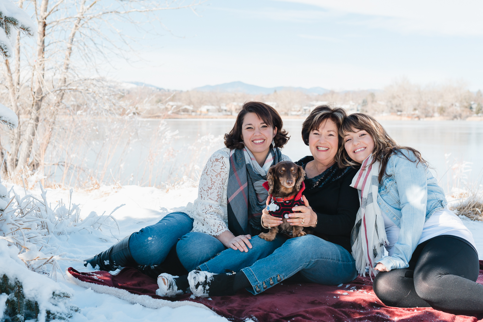 February Snow | Family Photo | Kendrick Lake Park | From the Hip Photo
