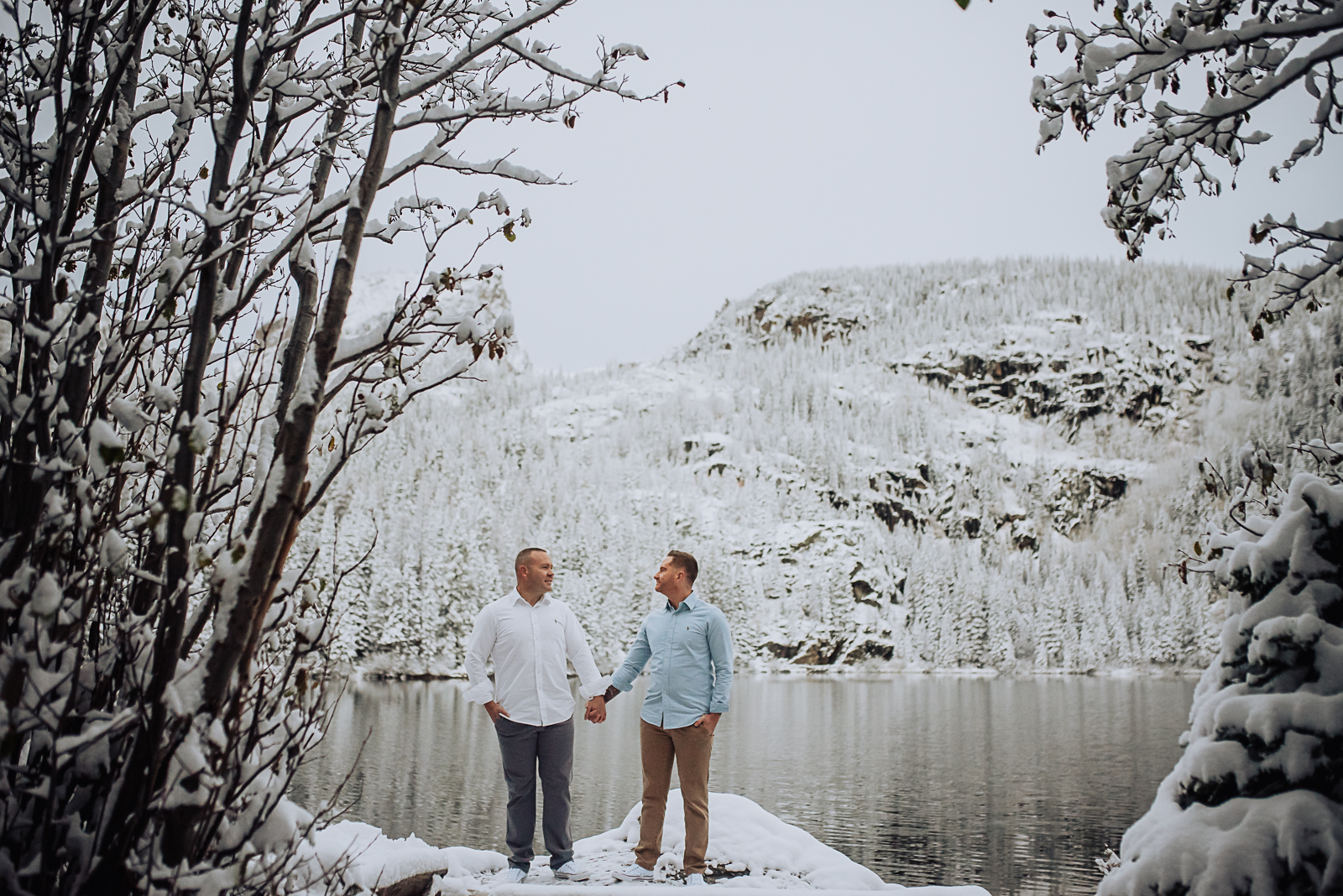 The Warmth of Love | Luke & Brian Rocky Mountain National Park Engagement Photos