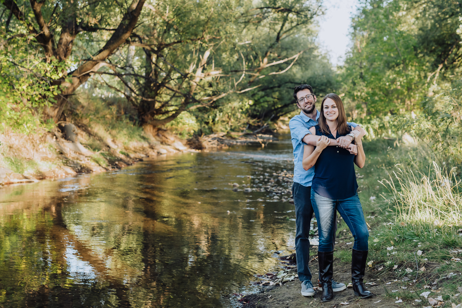 Anna & Brad's Lovely Afternoon | Bear Creek Greenbelt Newborn Photos 