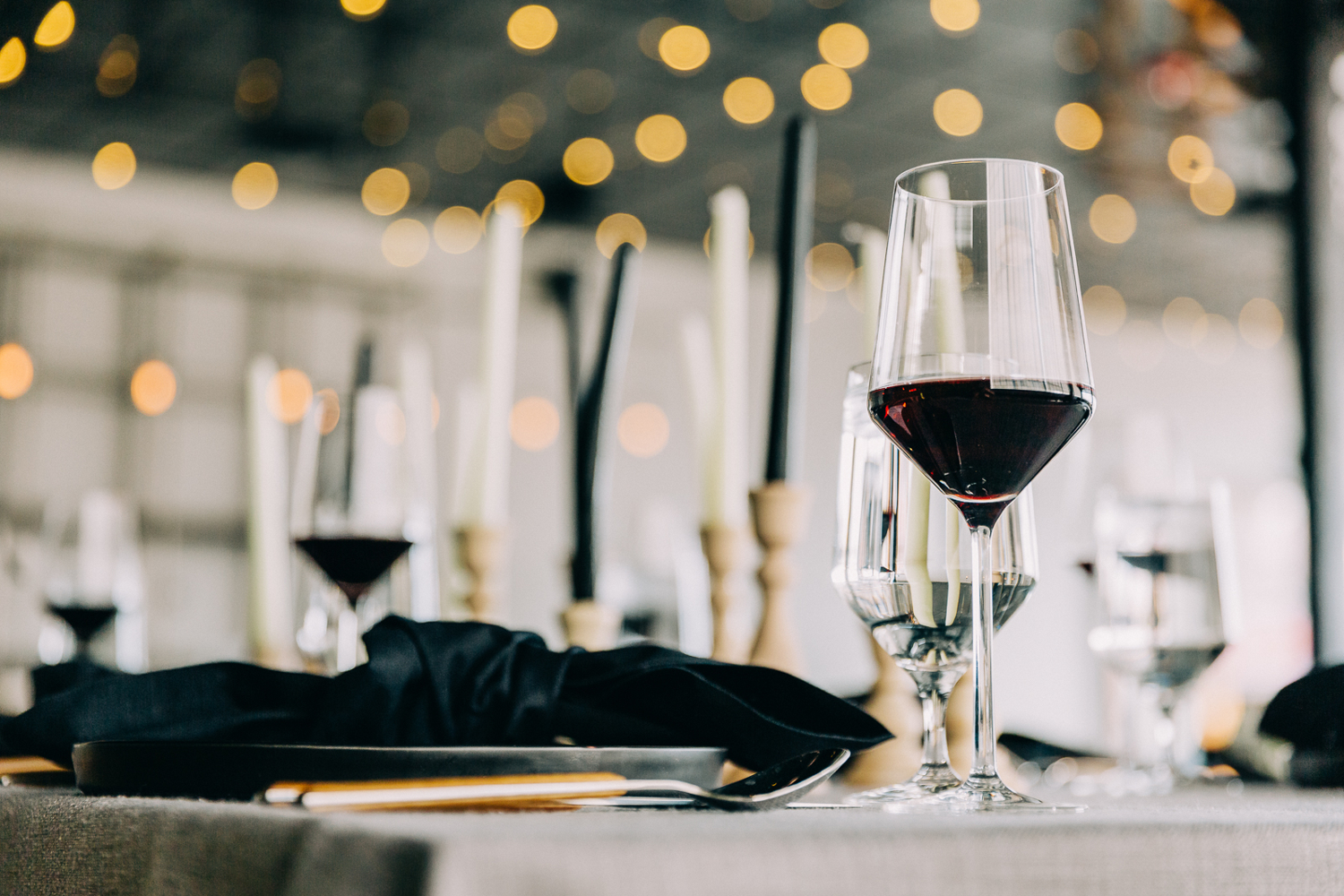 Elegant wedding reception setup at Moss Denver with natural light