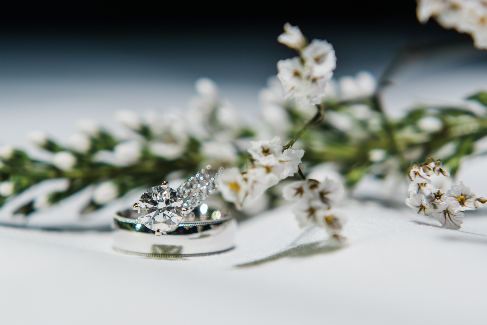 Bride and groom first kiss as newlyweds at Arrowhead ceremony
