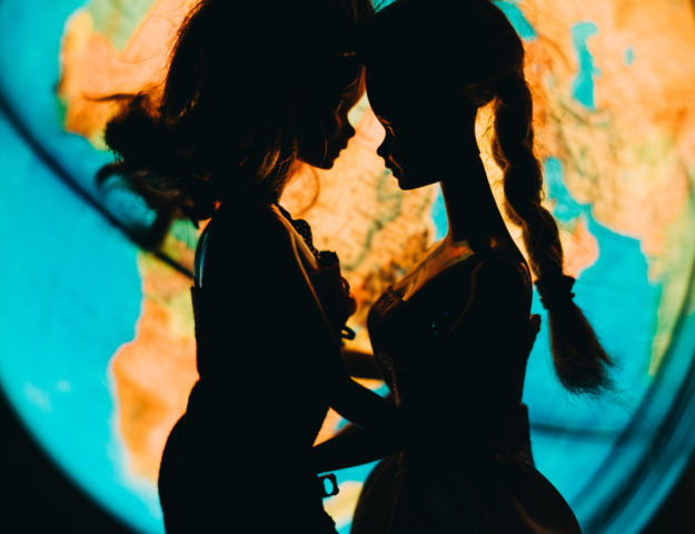 World silhouette | When Barbie Met Barbie