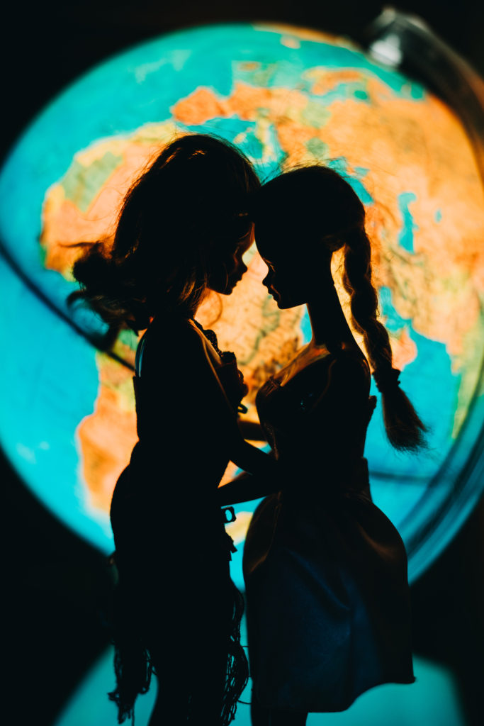 World silhouette | When Barbie Met Barbie