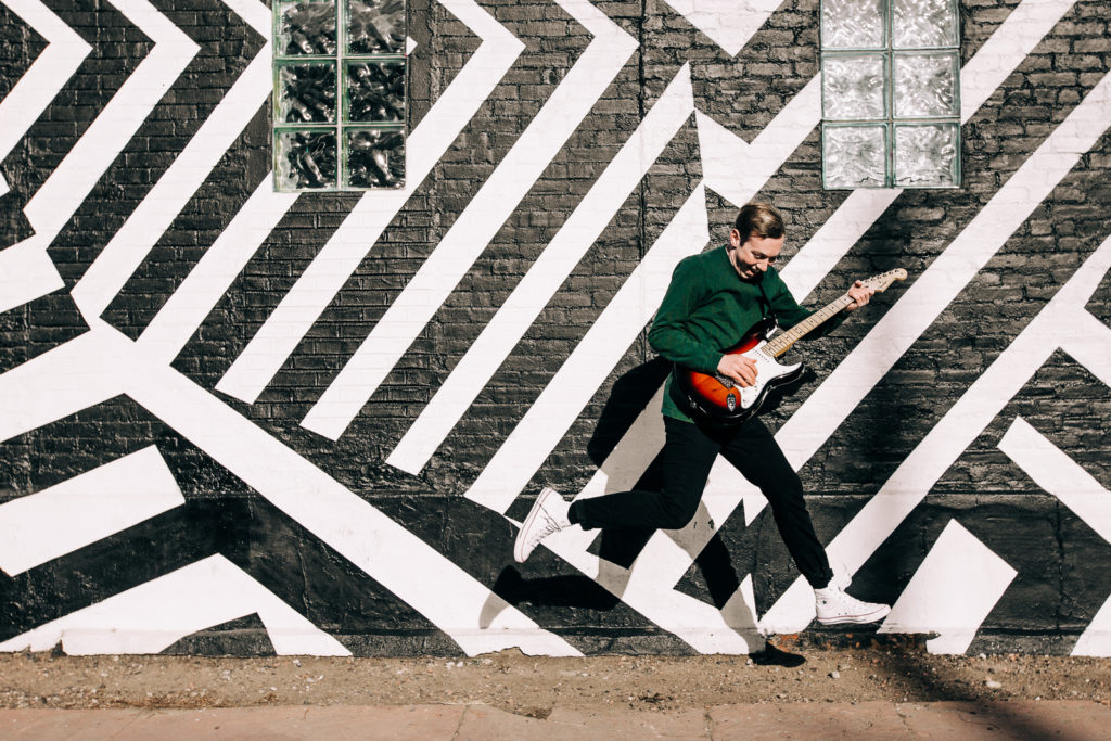 Urban Location Downtown Action Senior Photo | Denver Colorado Portrait Photographers