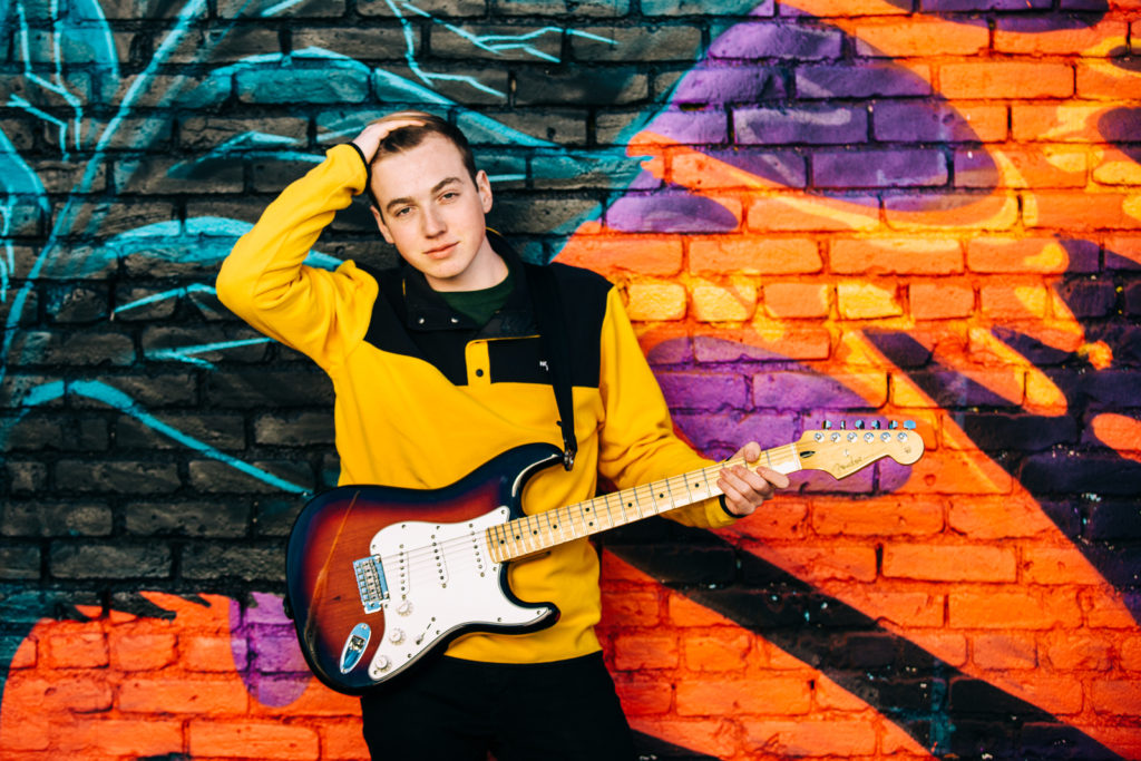 Urban Location Downtown Colorful Senior Photo | Denver Colorado Portrait Photographers