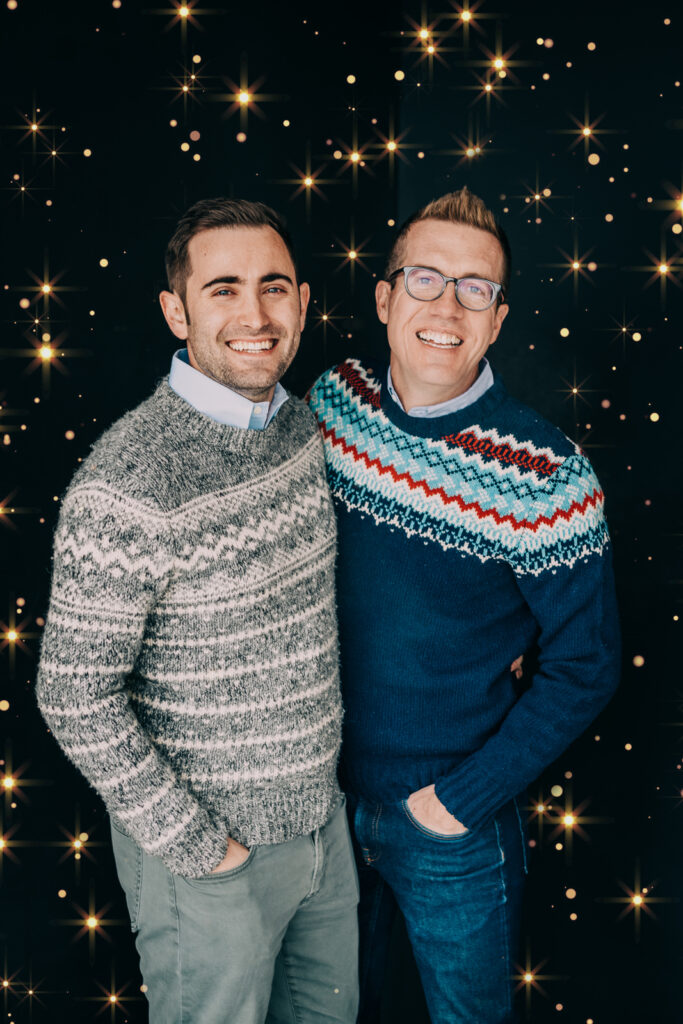 From the Hip Photo Studio indoor candid loving engagement picture | From the Hip Photo Denver Colorado portrait photography