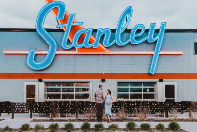 Stanley Marketplace Denver Colorado Outdoor Urban Indoor Shopping Center Fun Colorful Family Engagement Maternity Headshot Pictures | From the Hip Photo Portrait Photography