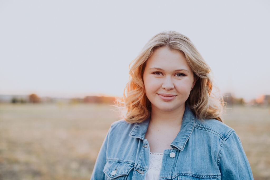 From the Hip Photo Studio outdoor candid senior headshot picture | From the Hip Photo Denver Colorado portrait photography