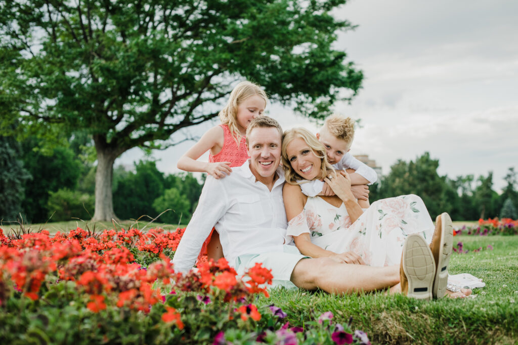 Cheesman Park outdoor pavillion park Denver candid fun loving family picture | From the Hip Photo portrait photography