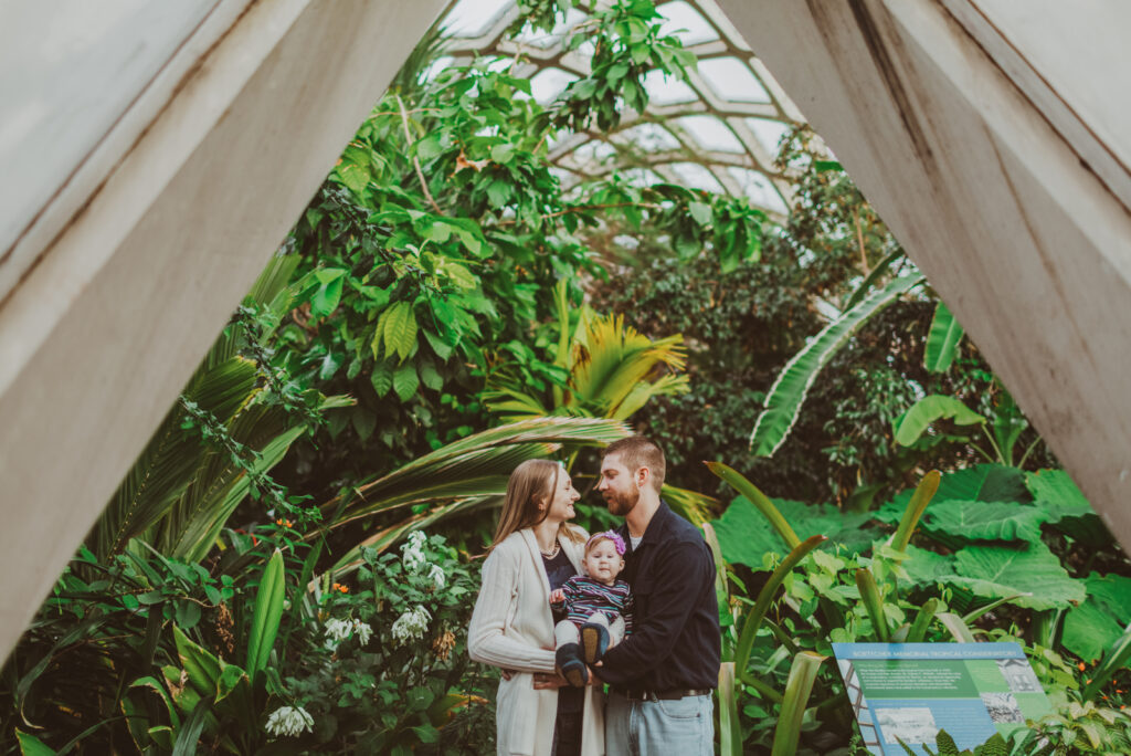 Denver Botanic Gardens Outdoor nature fun candid family picture | From the Hip Photo Portrait Photography