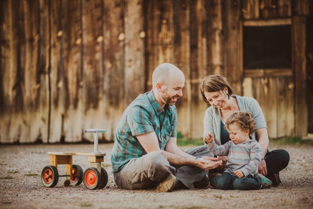 Alderfer/Three Sisters Park outdoor nature trail barn candid fun loving family picture | From the Hip Photo Denver Colorado portrait photography