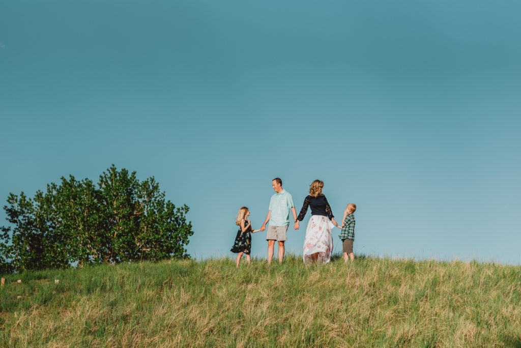 Central Park Denver Colorado outdoor nature creek neighborhood candid fun family picture | From the Hip Photo portrait photography 