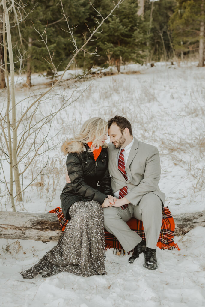 Meyer Ranch Park outdoor mountain trail park adventurous candid fun engagement picture | From the Hip Photo Denver Colorado portrait photography 