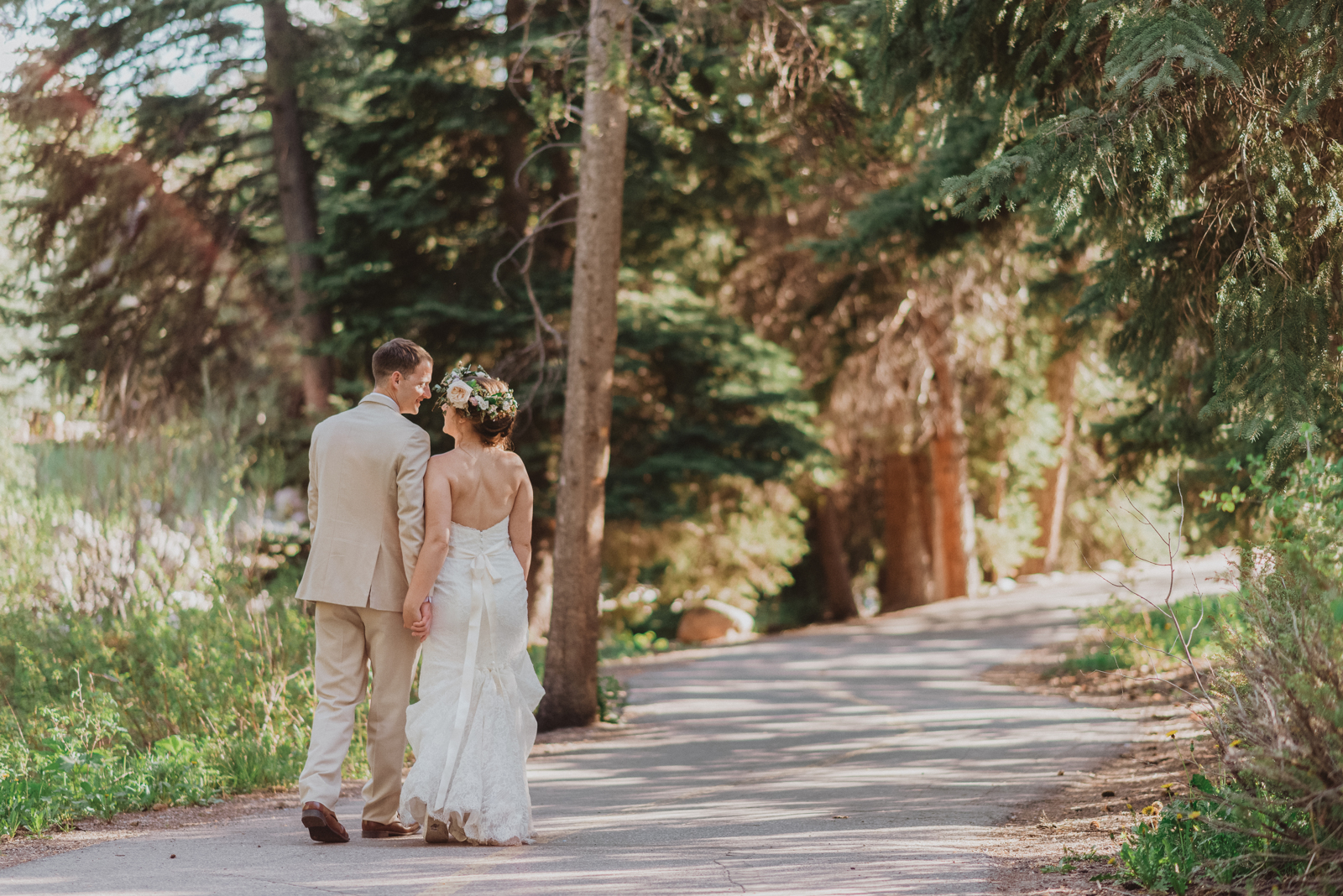Scenic wide view of Vail Mountain with forested slopes and peak elevation in distance