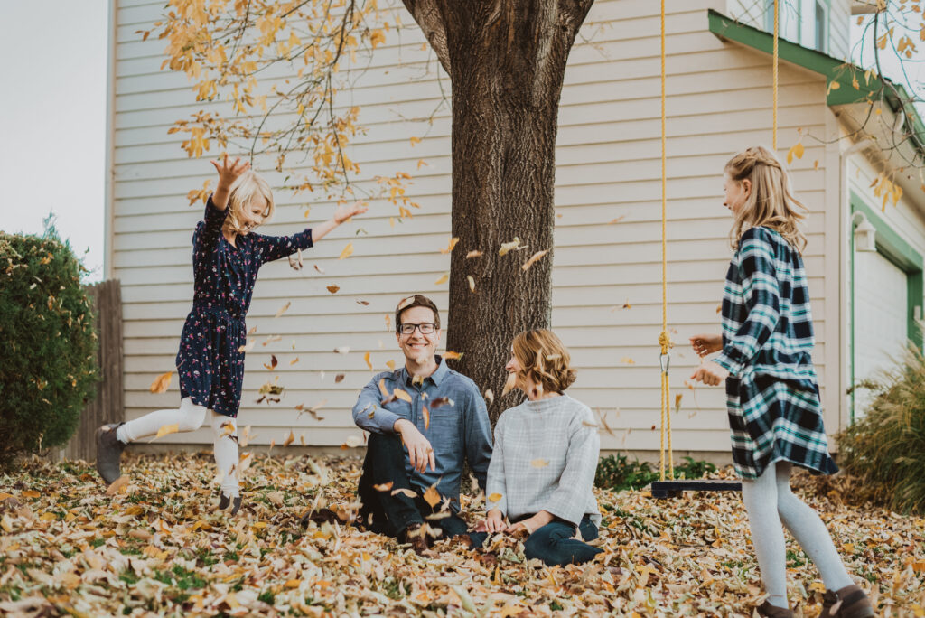 Photo Sessions at Home Private Space Outdoor Fun Candid Family Picture | From the Hip Photo Denver Colorado Portrait Photography 