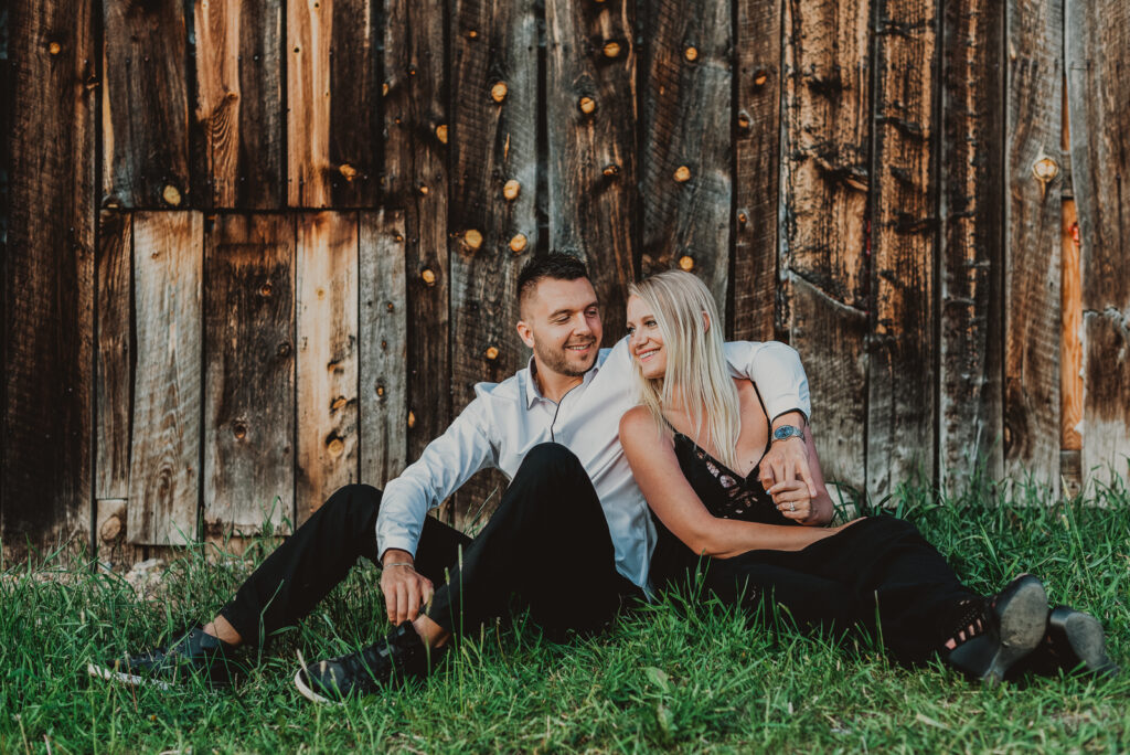 Alderfer/Three Sisters Park outdoor nature trail barn candid fun loving engagement picture | From the Hip Photo Denver Colorado portrait photography