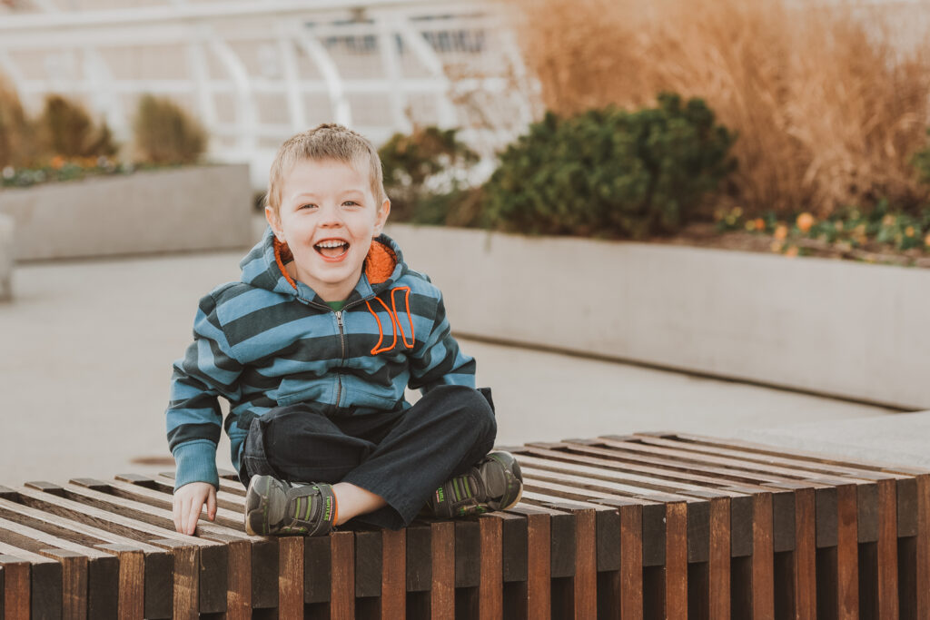 Confluence Park Millenium Bridge Riverfront Park outdoor nature urban downtown fun candid family picture | From the Hip Photo Denver Colorado portrait photography 