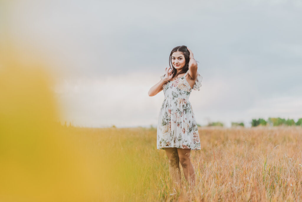 Central Park Denver Colorado outdoor nature creek neighborhood candid fun senior headshot picture | From the Hip Photo portrait photography 
