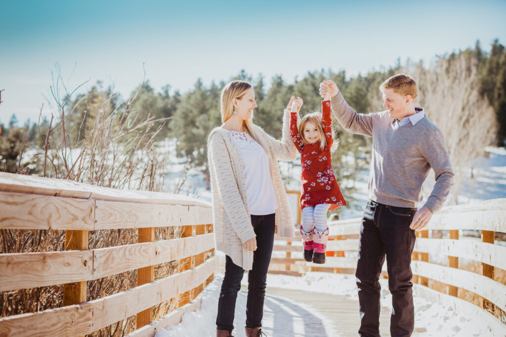 Evergreen Lake House outdoor lake nature trail adventurous candid fun family picture | From the Hip Photo Denver Colorado portrait photography