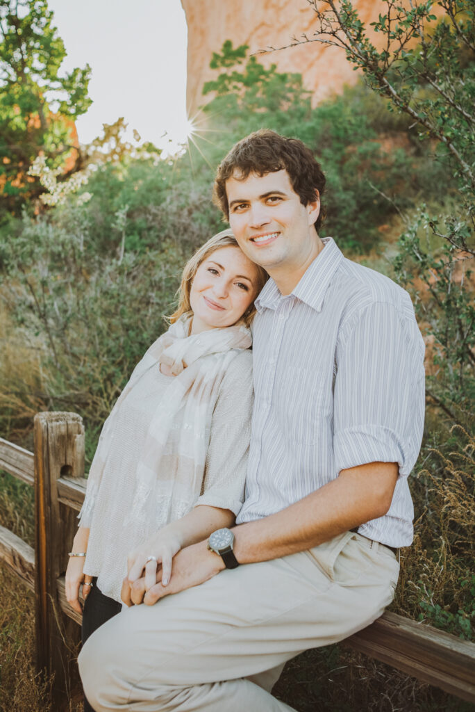 Garden of the Gods outdoor park trail nature mountain fun candid romantic engagement picture | From the Hip Photo Denver Colorado portrait photography 