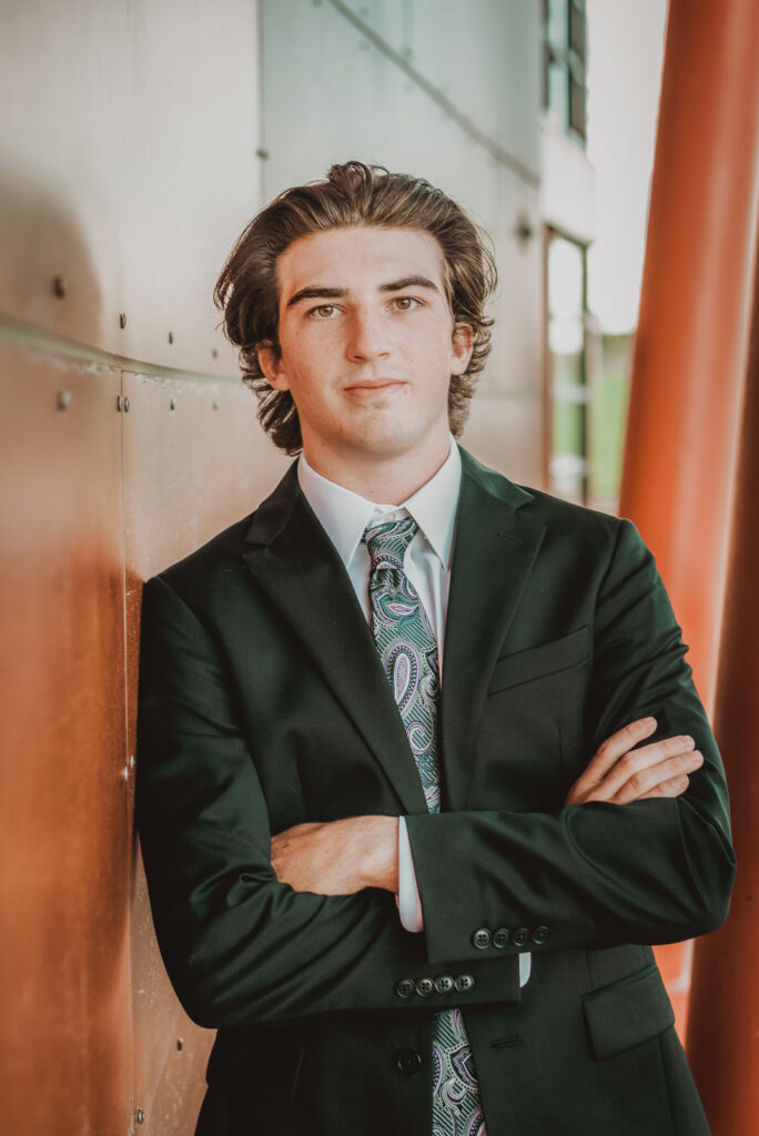 Central Park Denver Colorado outdoor nature creek neighborhood candid fun senior headshot picture | From the Hip Photo portrait photography 