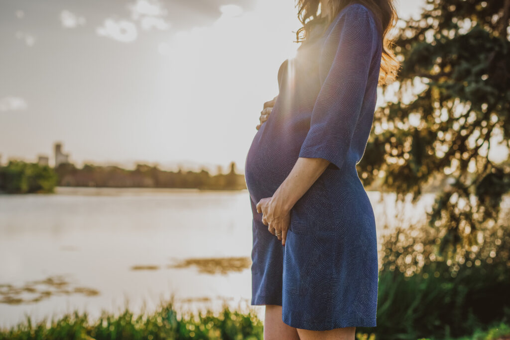 City Park & Denver Museum of Nature and Science Colorado outdoor and indoor nature lake candid fun maternity pictures | From the Hip Photo portrait photography 