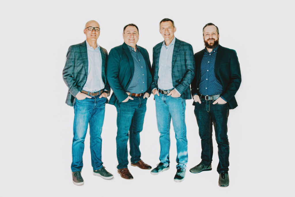 From the Hip Photo Studio indoor candid fun business headshot branding team picture | From the Hip Photo Denver Colorado portrait photography